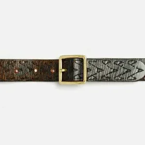 Re/Done | Accessories | Redone Worn Brown Embossed Square 